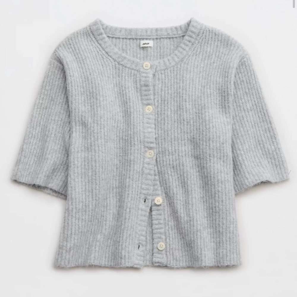 Aerie Unreal Short Sleeve Cardigan